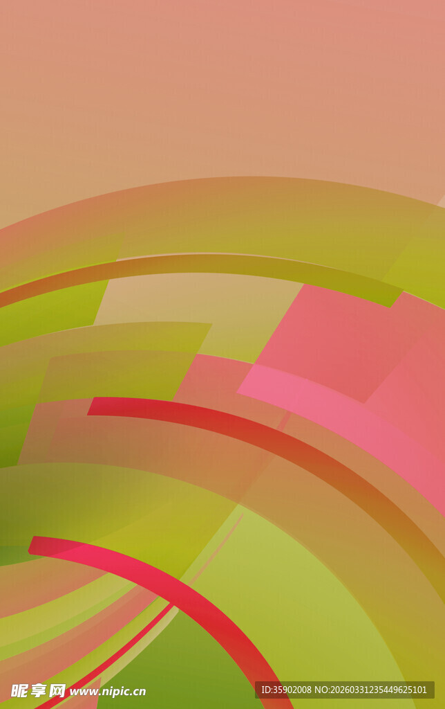 多彩几何曲线抽象背景图