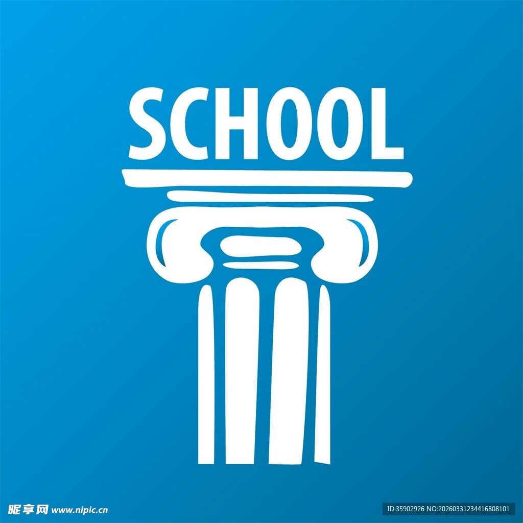 学校主题图标设计元素