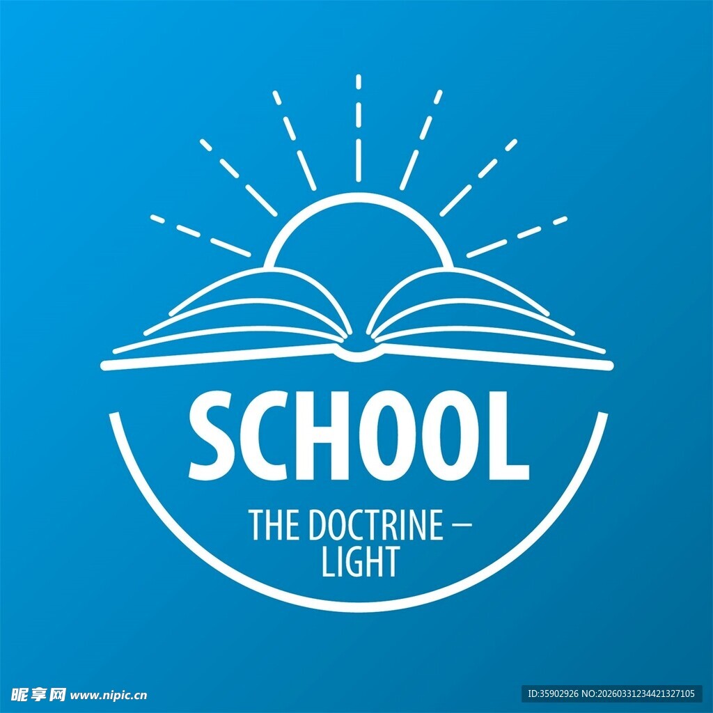 学校主题图标设计