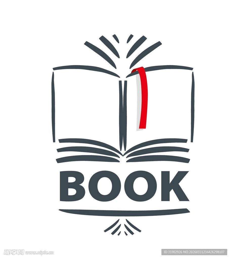 简约书本图标设计