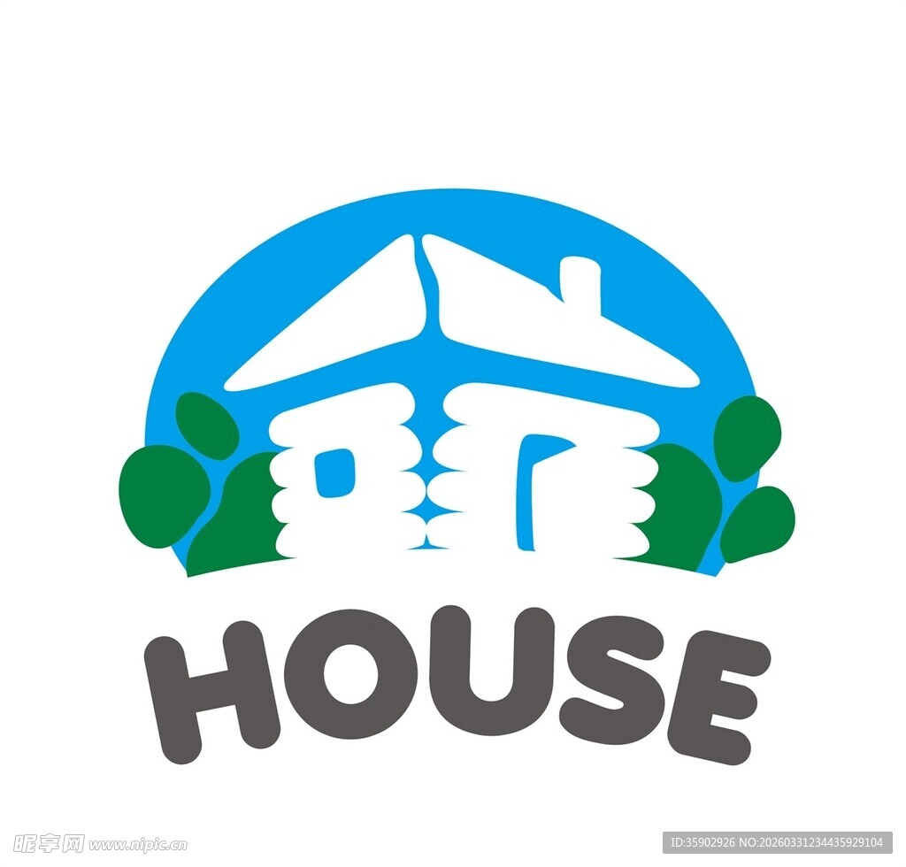 简约房屋图标设计