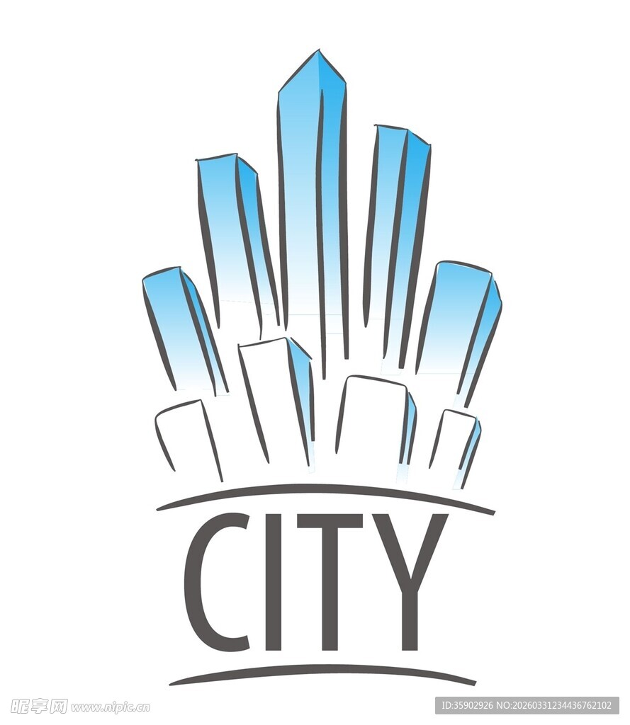 城市天际线标志设计