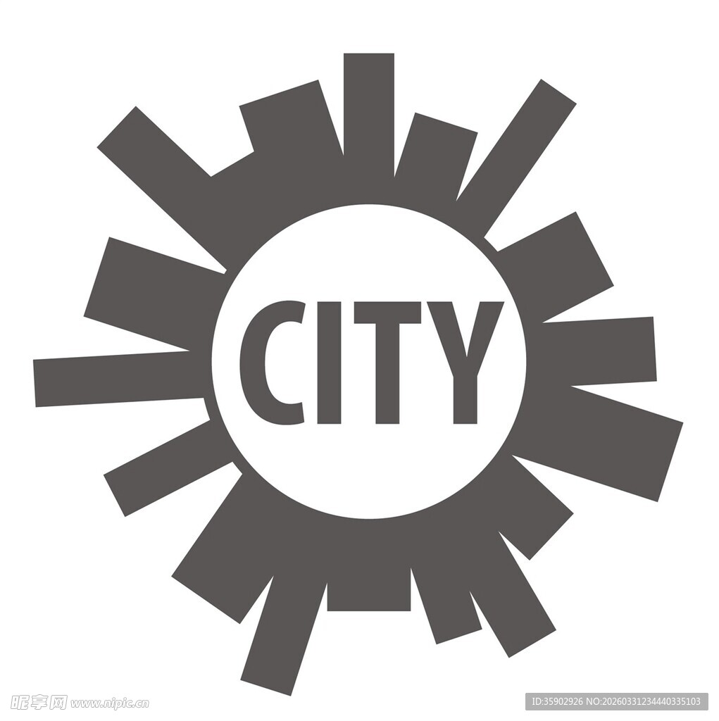 城市主题简约图标