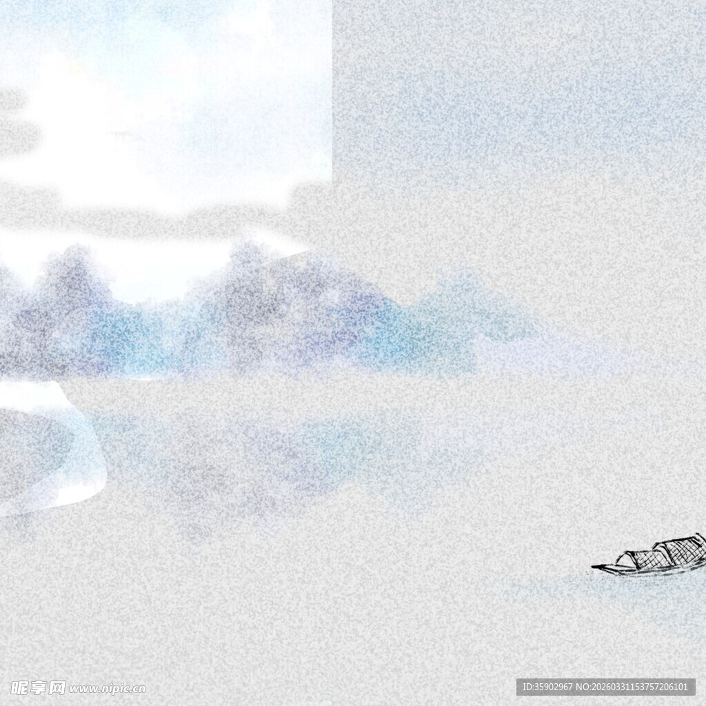 雪地中孤独的动物身影