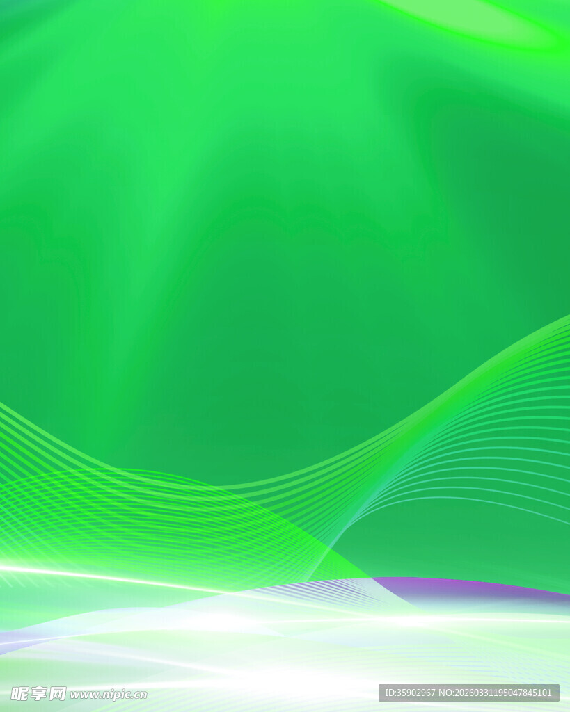 绿色动感光线抽象背景图