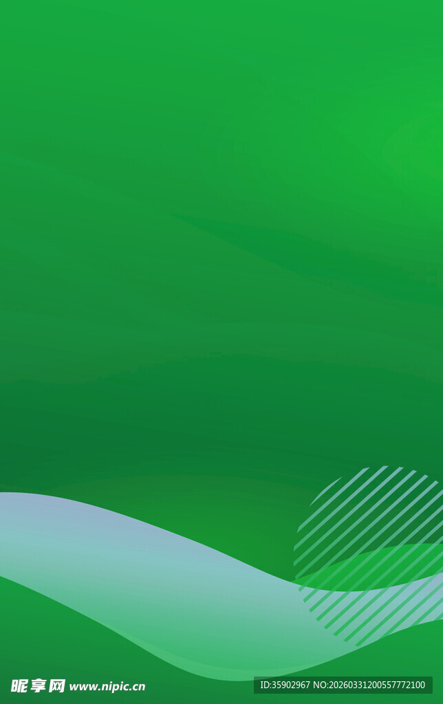 绿色波浪线条抽象背景图