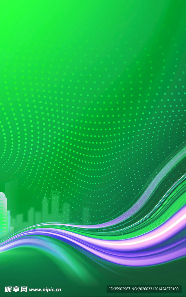 绿色动感线条背景图案