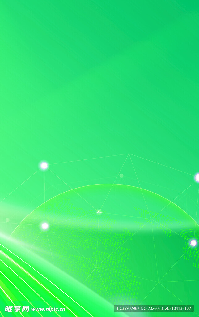 绿色动感线条抽象背景图