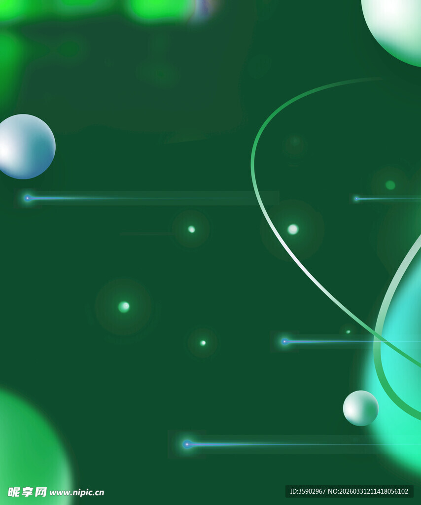绿色科技风抽象背景图案