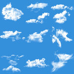 蓝天白云美景图