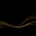 金色流动线条