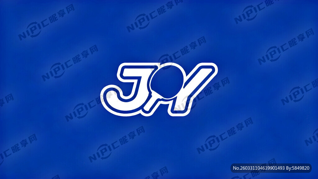 JY做成乒乓球标志