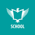 展翅书卷学校标志