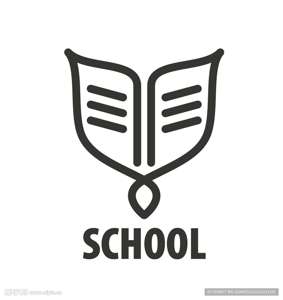 简约学校主题图标