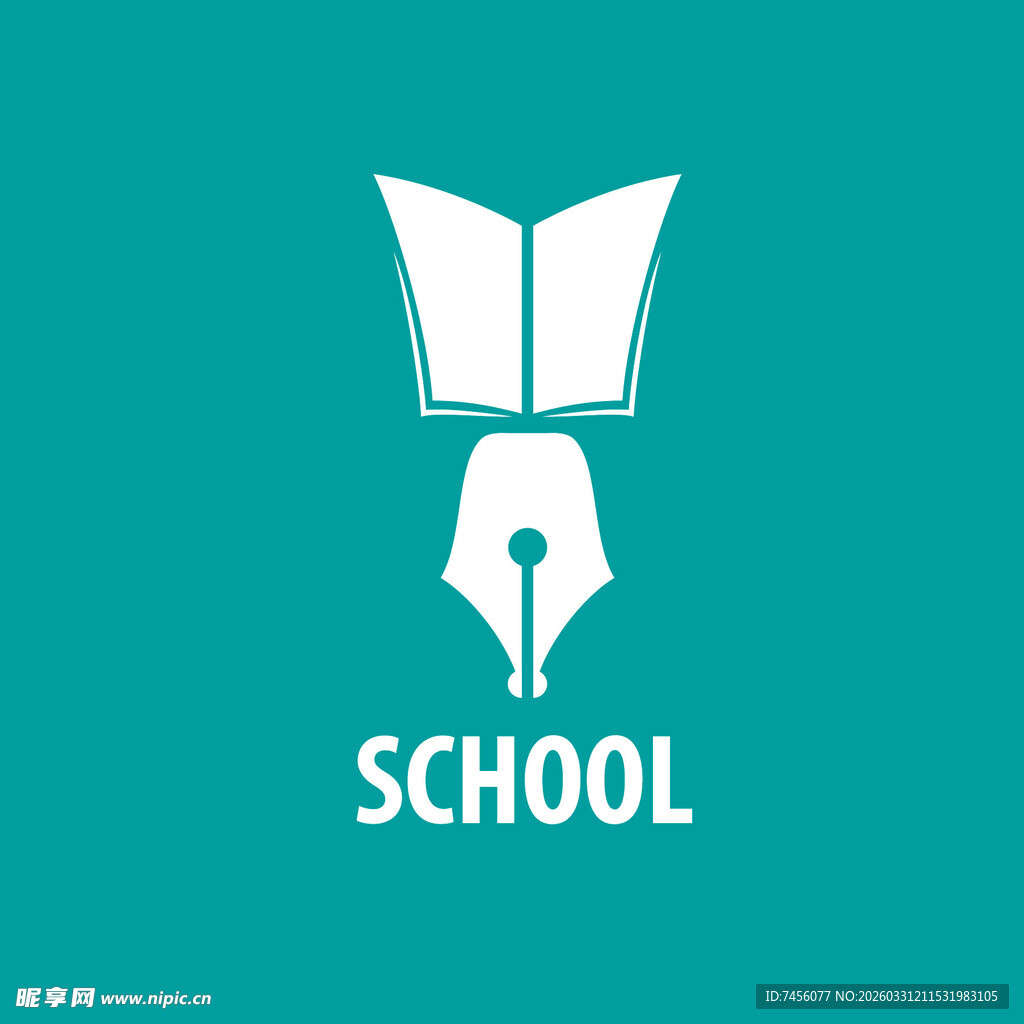 学校主题创意图标设计