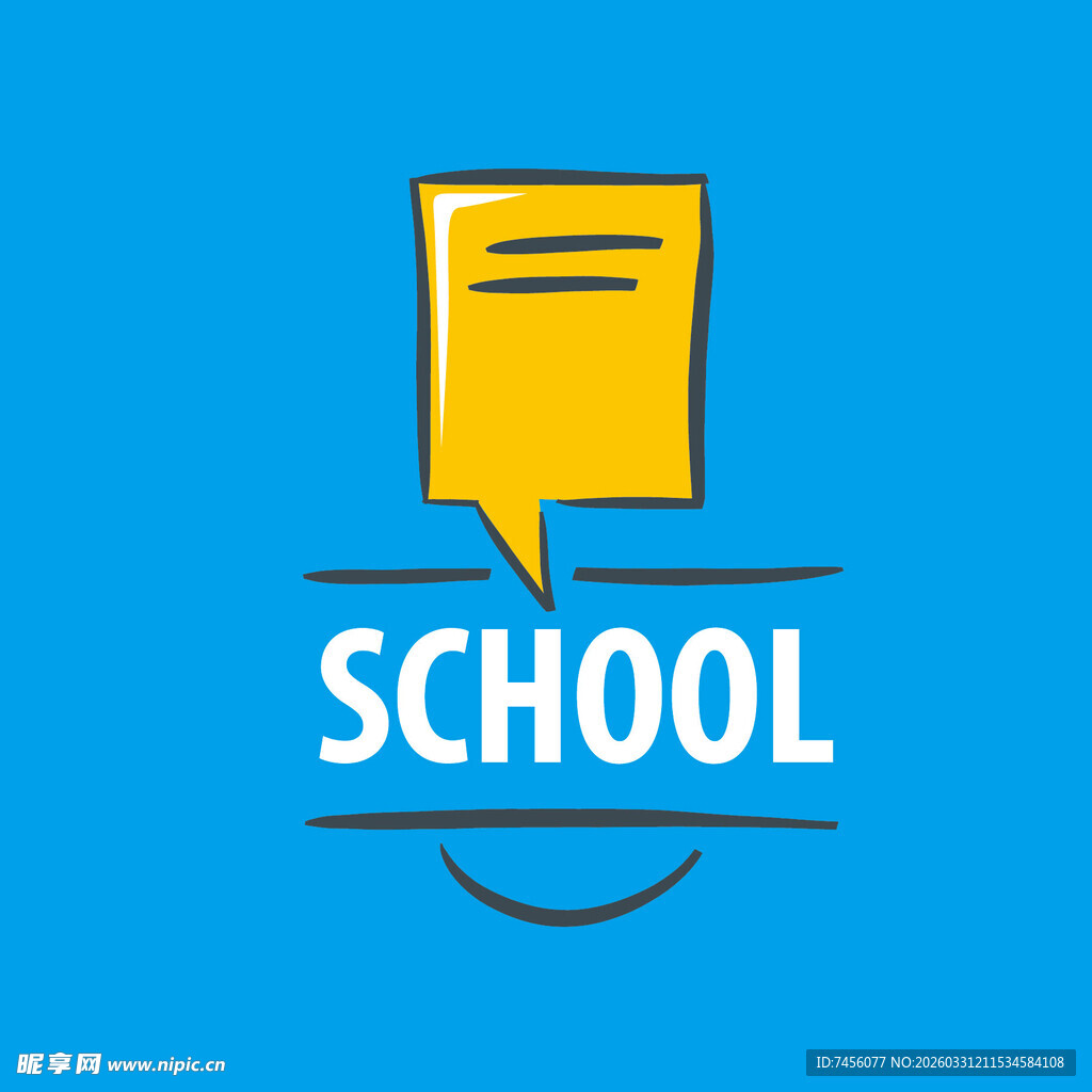 学校主题创意图标设计