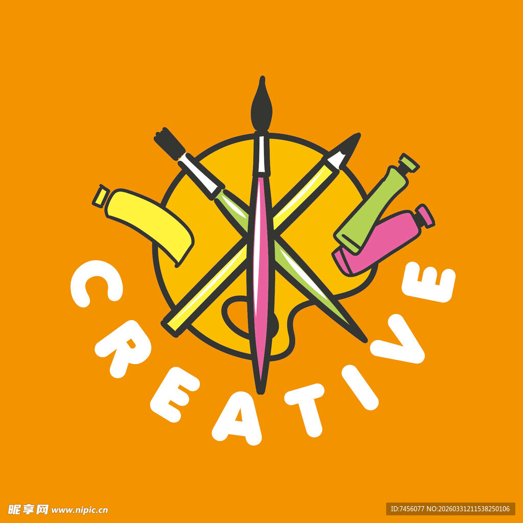 创意图案的多彩标志设计