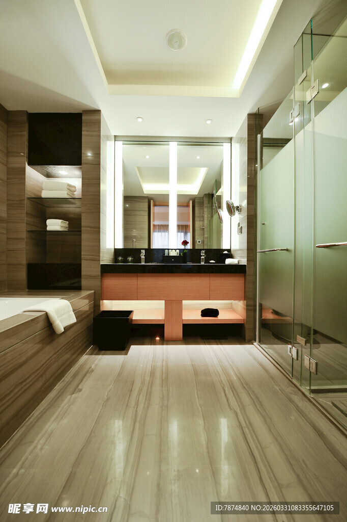 现代豪华浴室室内空间展示