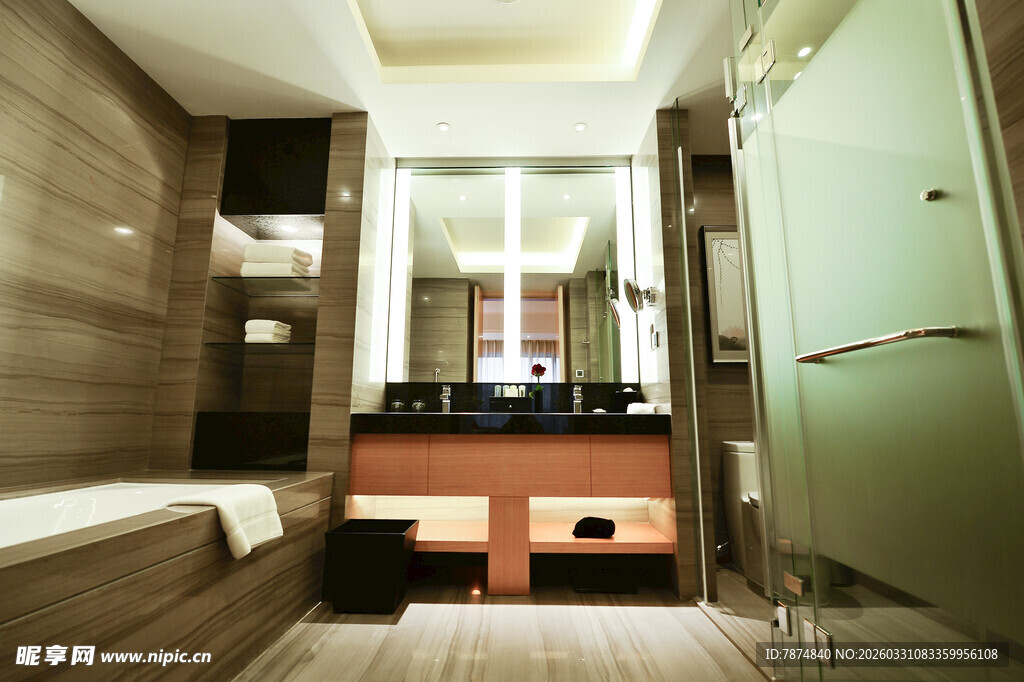 现代简约风格的浴室空间