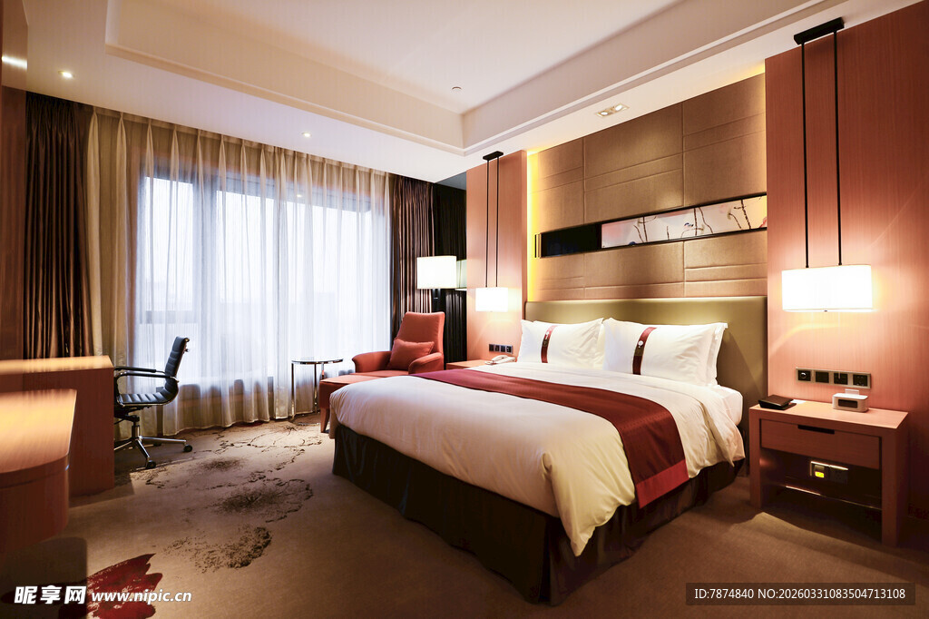 豪华舒适的酒店客房