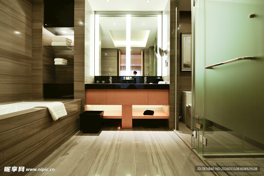 现代风格豪华浴室空间