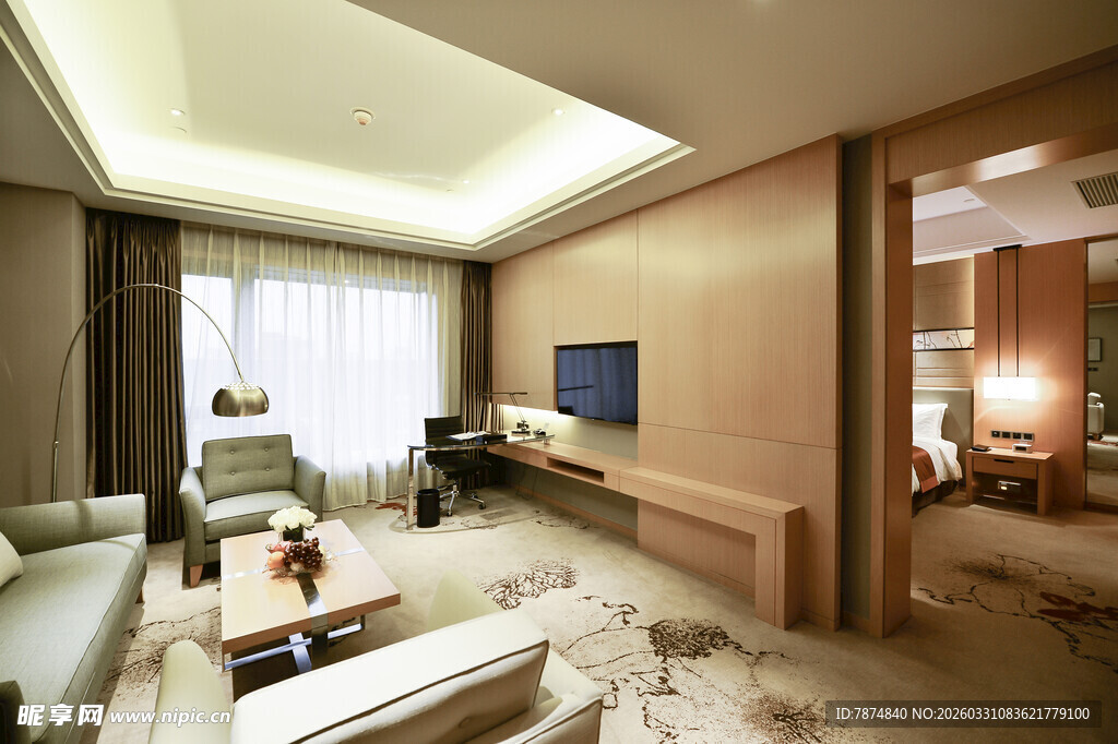 现代风格豪华客厅室内景