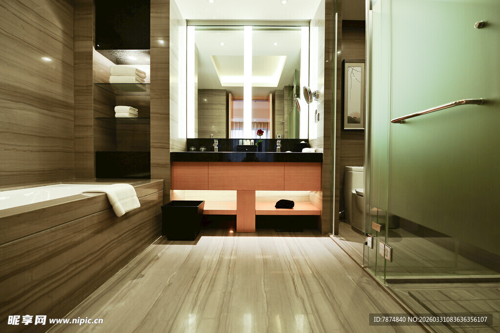 现代风格奢华浴室空间