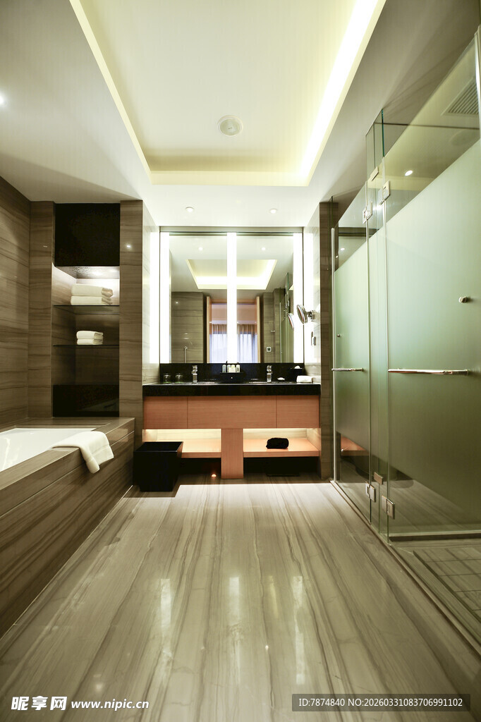 现代豪华浴室室内设计