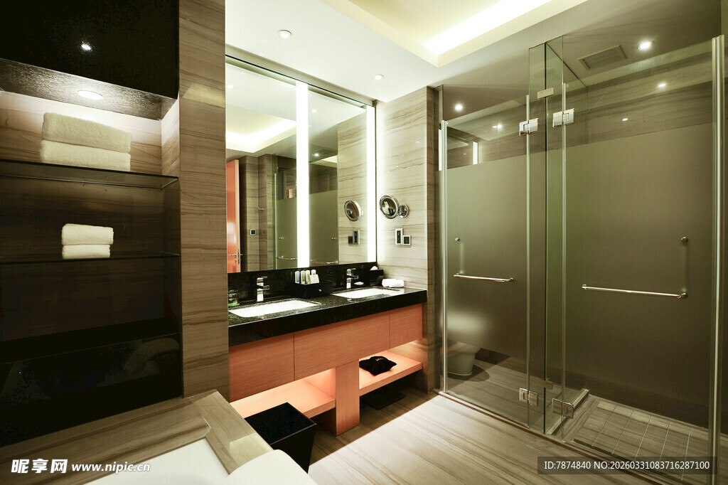 现代风格豪华浴室设计