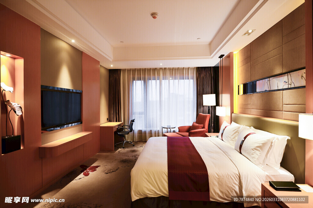 豪华现代风格酒店客房