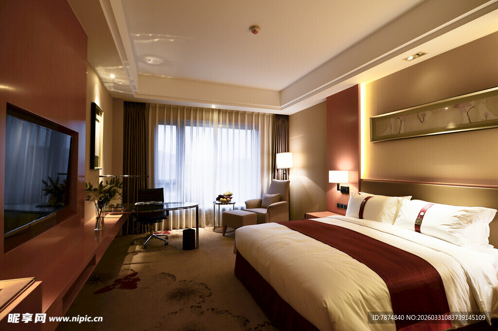 豪华舒适的酒店客房空间