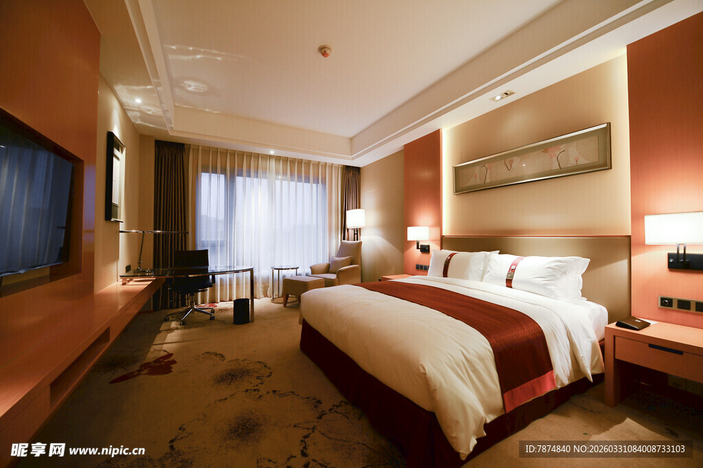 豪华温馨的酒店客房
