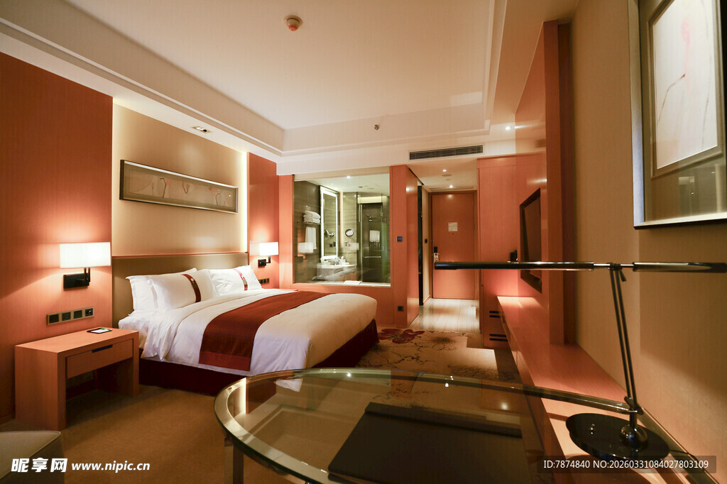 温馨现代风格酒店客房