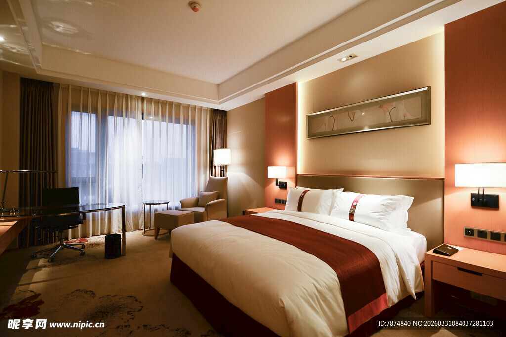 豪华舒适的酒店客房