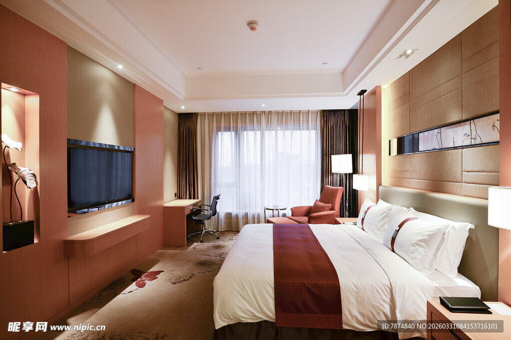 豪华舒适的酒店客房空间