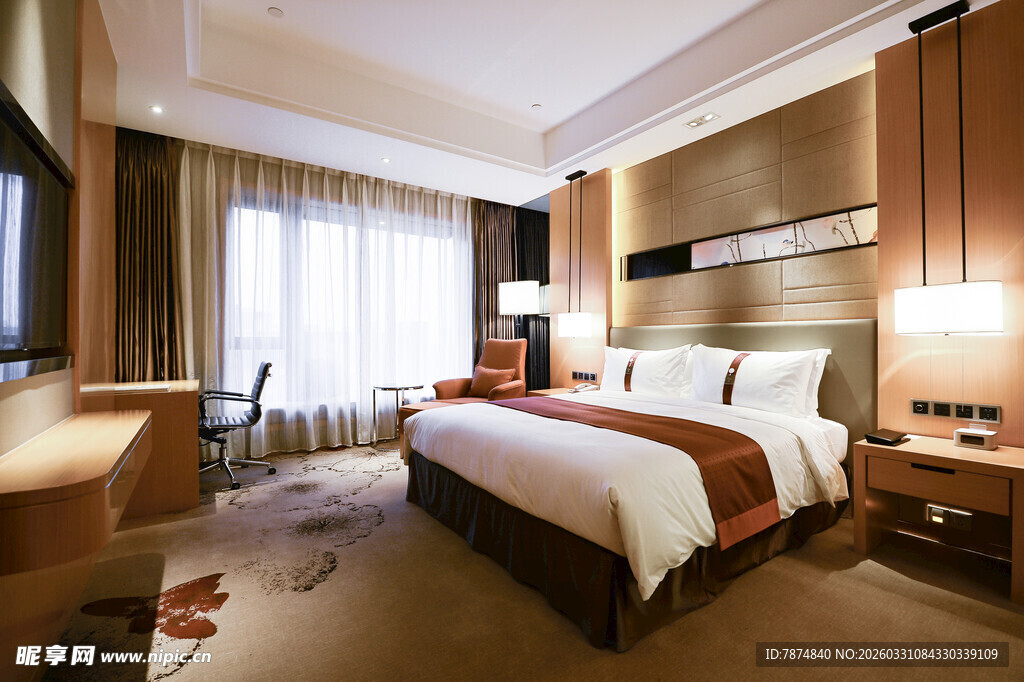 豪华现代风格酒店客房