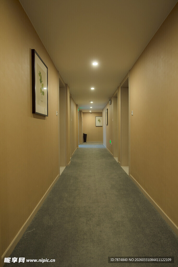 简约走廊室内空间场景