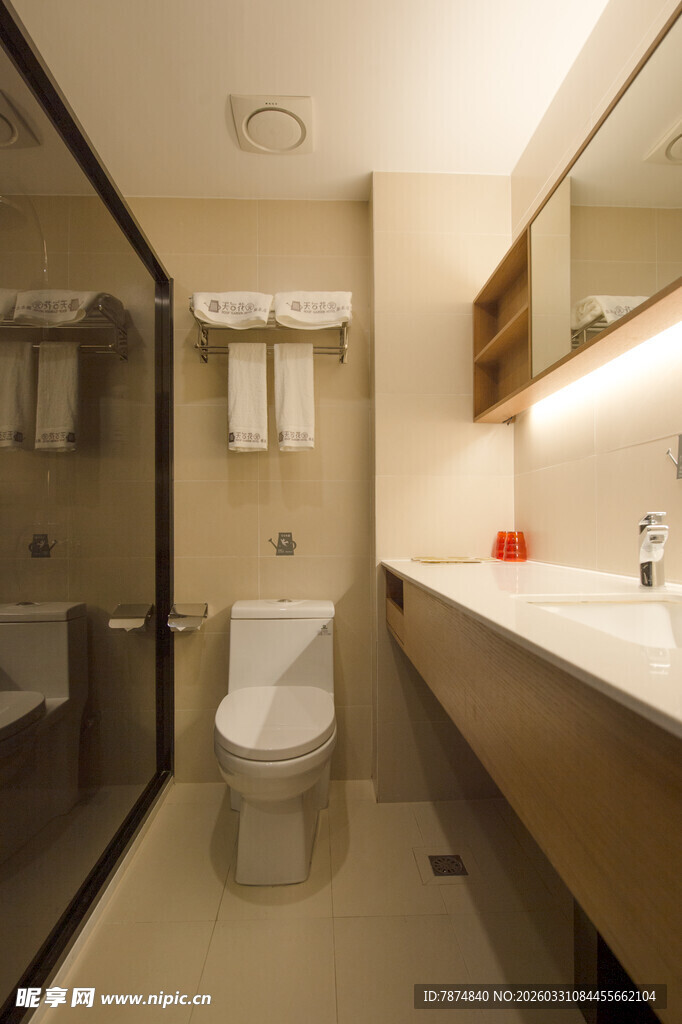 现代简约风格卫生间一角