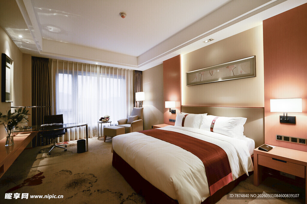 豪华舒适的酒店客房空间
