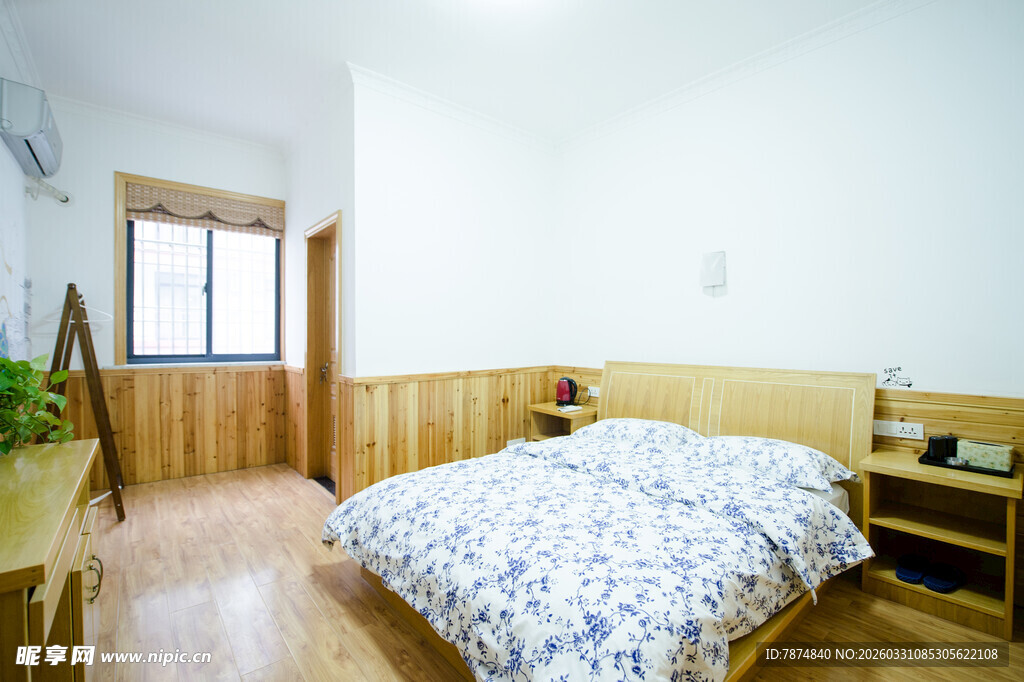 简约温馨卧室室内场景