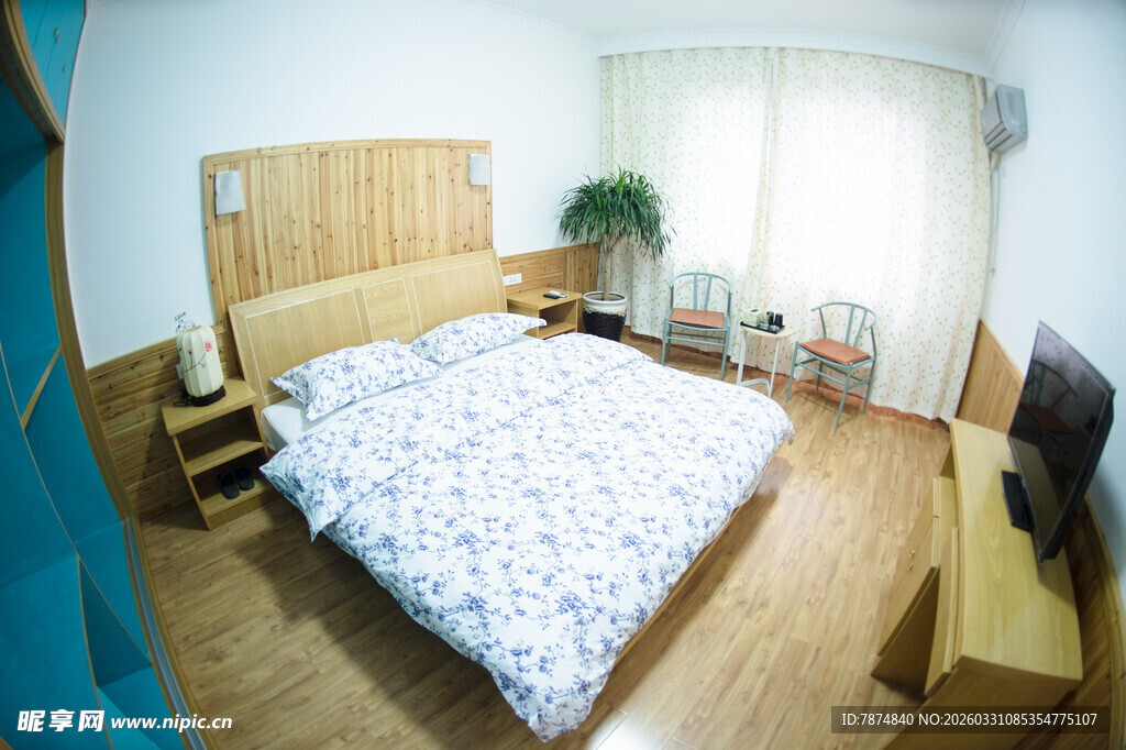 简约温馨卧室室内场景