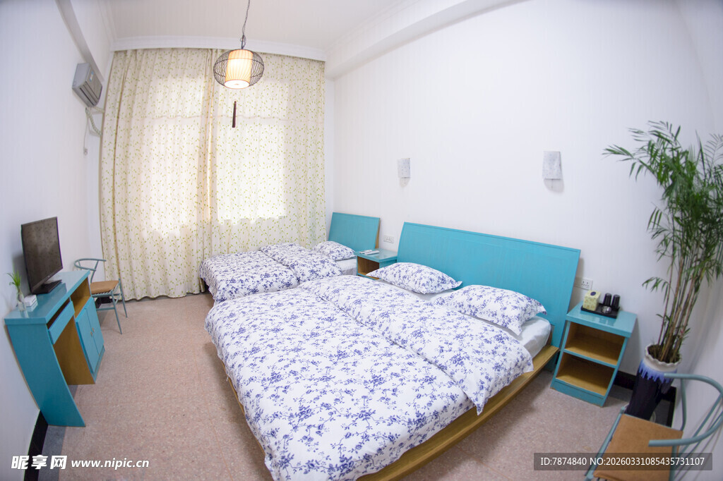 简约温馨双人卧室场景