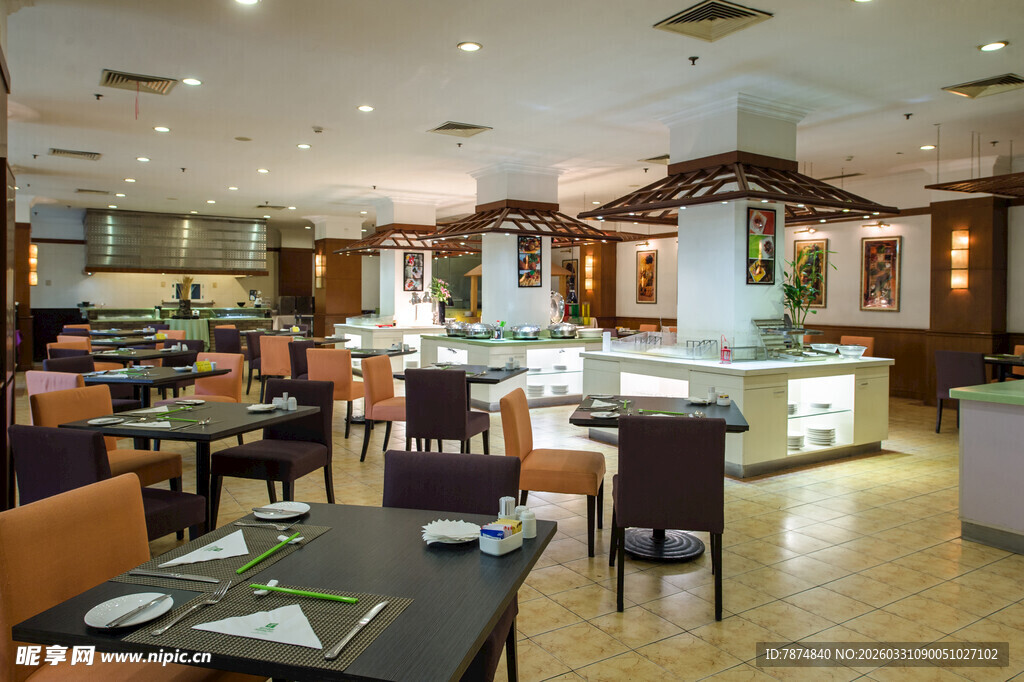 现代餐厅室内优雅用餐环境
