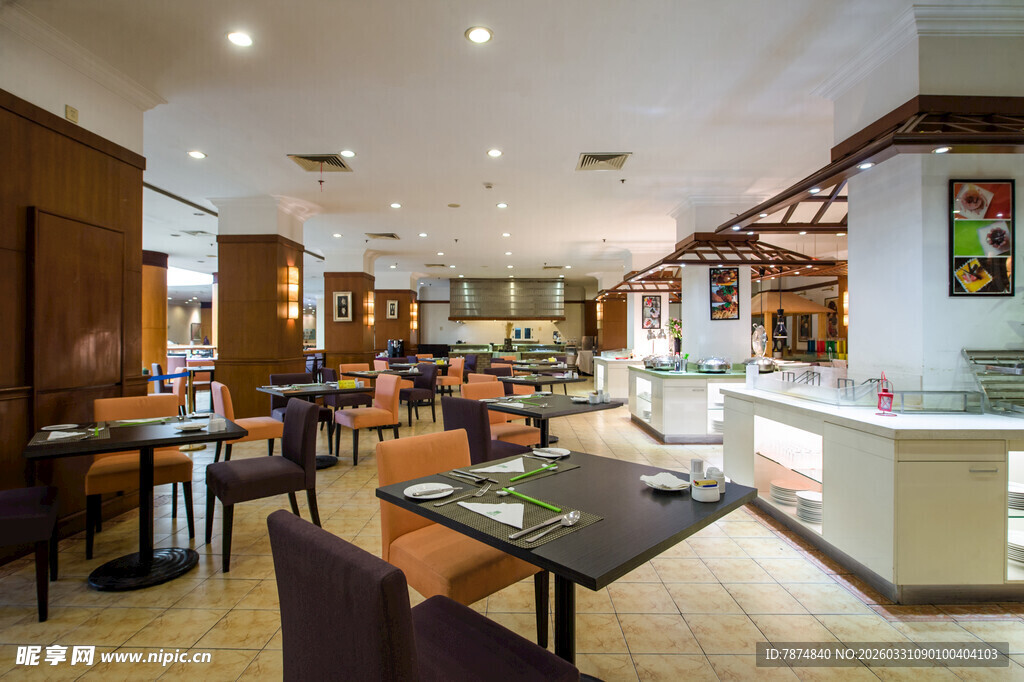 现代风格餐厅室内场景