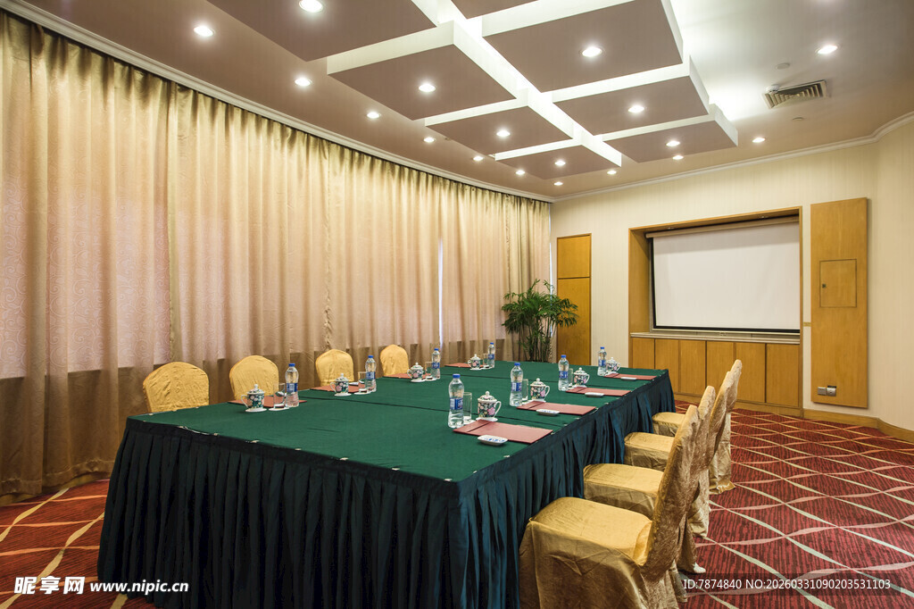 豪华会议室布置场景