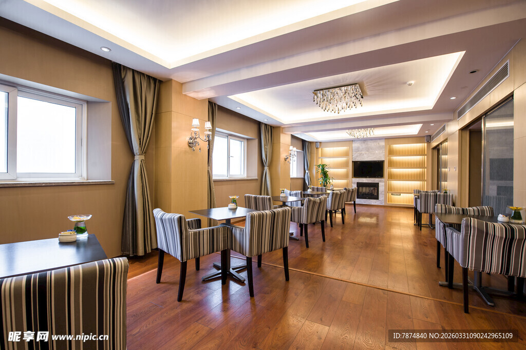 优雅宽敞的餐厅室内空间