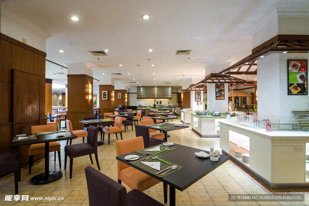 现代风格餐厅室内场景