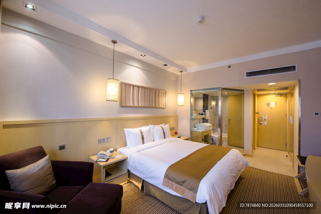 豪华舒适的酒店客房空间
