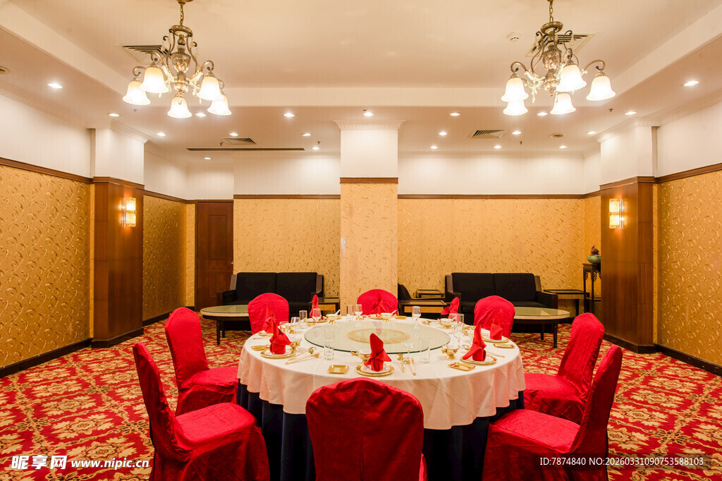 豪华中式风格宴会包间