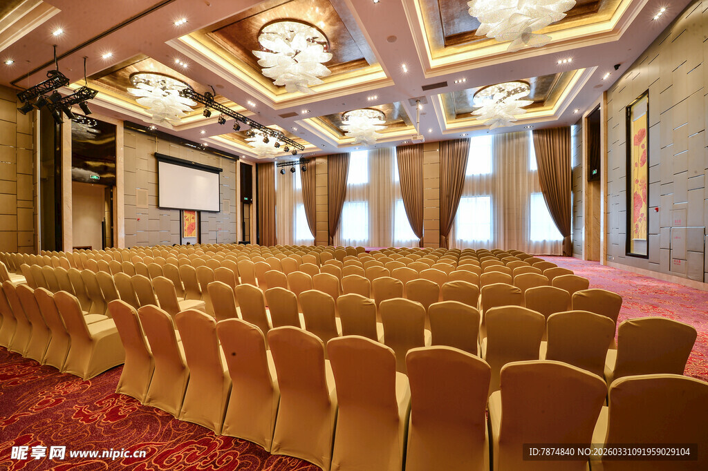 豪华宽敞的大型会议厅